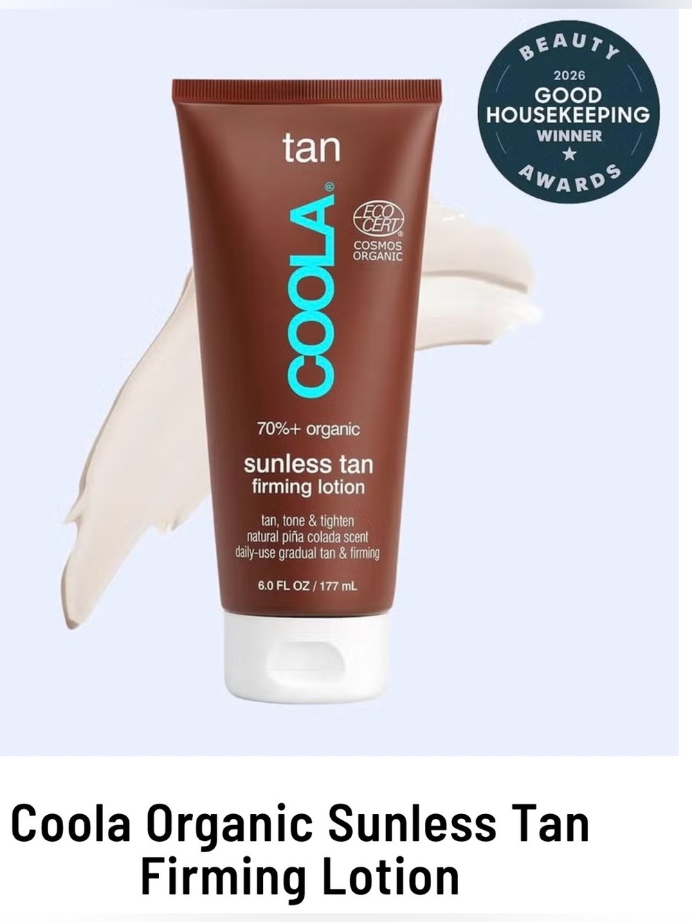 COOLA Organic Sunless Tan Firming Lotion **New and Sealed**